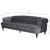 Oxford deluxe 3-sits soffa i Gr sammet