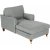 Howard Watford Deluxe Divan Fauteuil - Grijs + Meubelverzorgingsset voor textiel