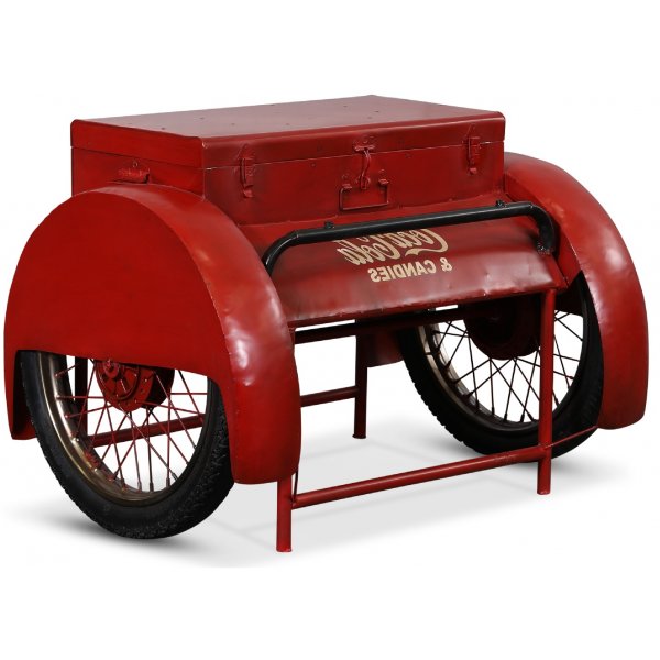 Coca Cola Vintage drinkvagn - Rd metall
