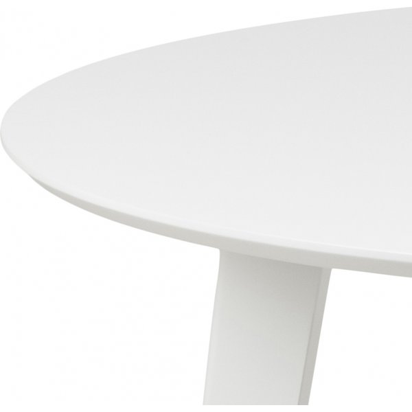 Table à manger Roxby Ø105 cm - Blanc Table à manger Roxby Ø105 cm - Blanc