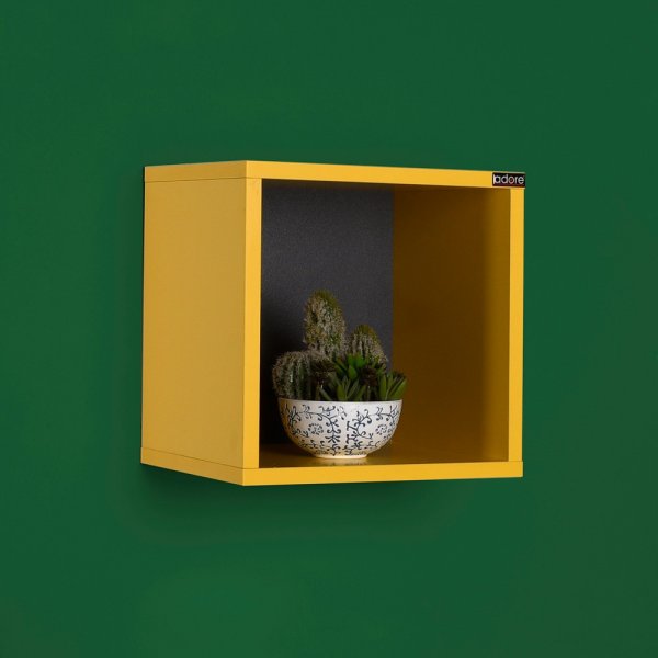 Rafa vägghylla 33 - Gul Rafa vägghylla 33 - Gul