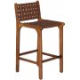 Porto Bello Barkruk Teak / Aniline leer