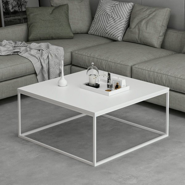 Loni salontafel 90 x 90 cm - Wit Loni salontafel 90 x 90 cm - Wit