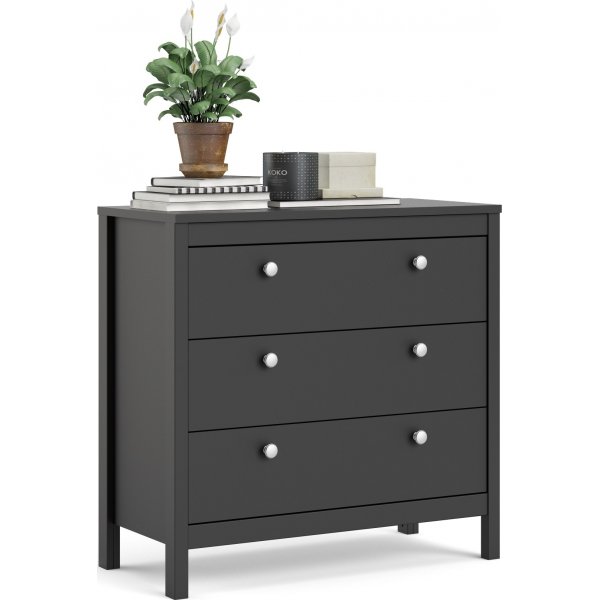 Madrid dressoir met 3 laden - Zwart Madrid dressoir met 3 laden - Zwart