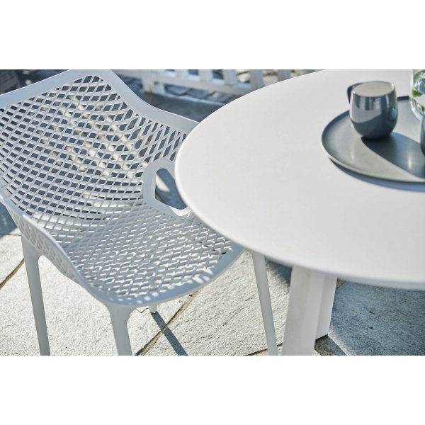 Sommarvik matgrupp bord och stapelbara stolar - Vit Sommarvik matgrupp bord och stapelbara stolar - Vit
