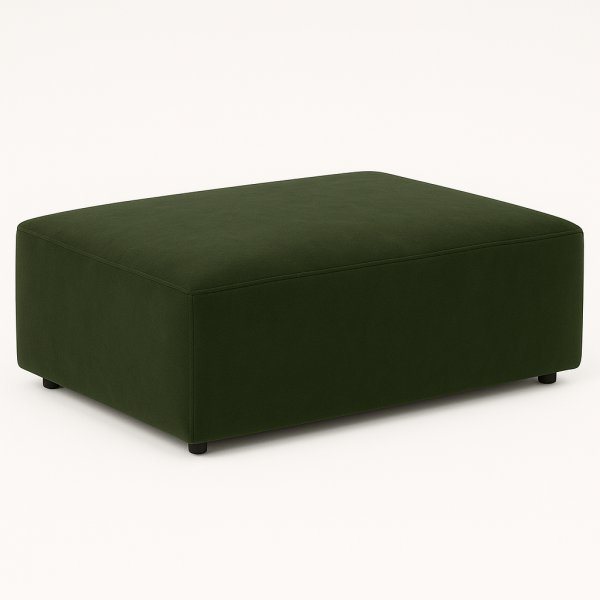Madison fotpall - Grön sammet Madison fotpall - Grön sammet