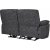 Canap inclinable 2 places Coventry avec mcanisme lectrique - Microfibre grise