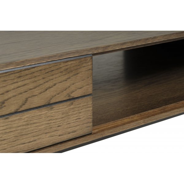 Inez soffbord i brunoljad ek med förvaringslåda - 120x62 cm Inez soffbord i brunoljad ek med förvaringslåda - 120x62 cm