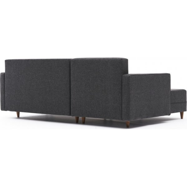 Aydam slaapbank links - Antraciet Aydam slaapbank links - Antraciet
