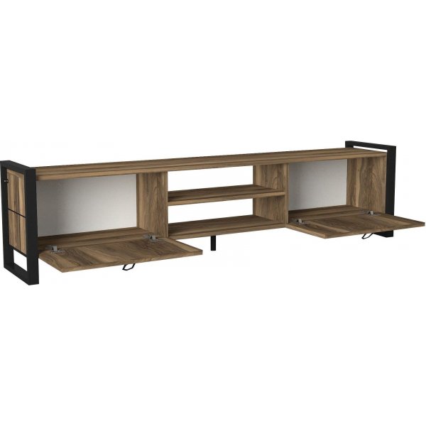 Lost TV-bänk - Valnöt/svart Lost TV-bänk - Valnöt/svart