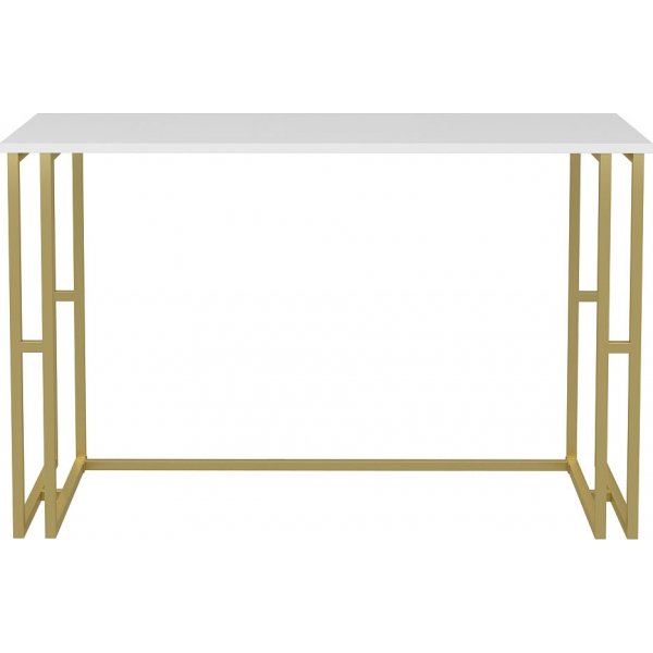 Kane skrivbord 120 x 60 cm - Guld/vit Kane skrivbord 120 x 60 cm - Guld/vit