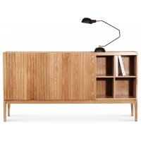 Nova sideboard med skjutdörrar - Oljad ek Nova sideboard med skjutdörrar - Oljad ek