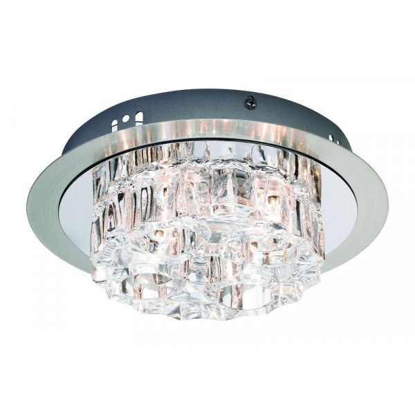 Krradal Taklampa rund - Stl/Krom