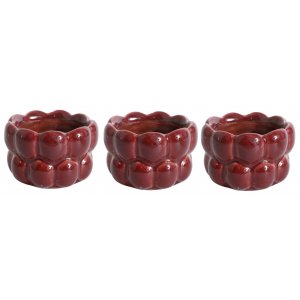 Ljuslykta för värmeljus 3-pack - Röd Ljuslykta för värmeljus 3-pack - Röd