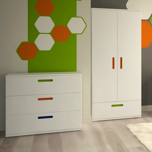 Commode Tanja 3 - Blanc Commode Tanja 3 - Blanc