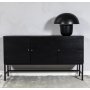 Carl sideboard med 3 drrar - Svartbetsad ask