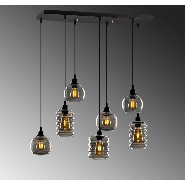 Plafonnier Smoke 71 - Noir