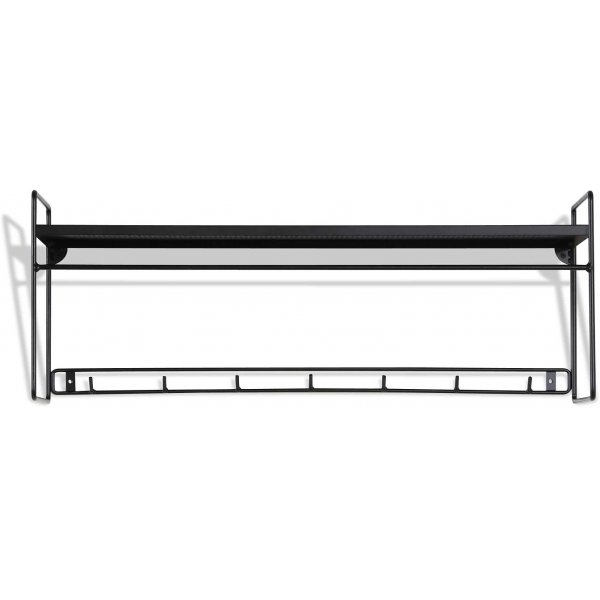 Alex metalen hoedenrek - Zwart