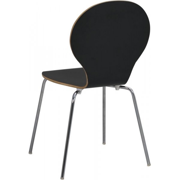 Bailey stol - Svart/krom