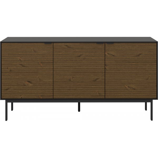 Buffet Soma à 3 portes - Noir/espresso Buffet Soma à 3 portes - Noir/espresso