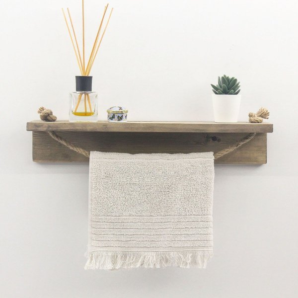 Abstracte wandplank 125 - Walnoot Abstracte wandplank 125 - Walnoot