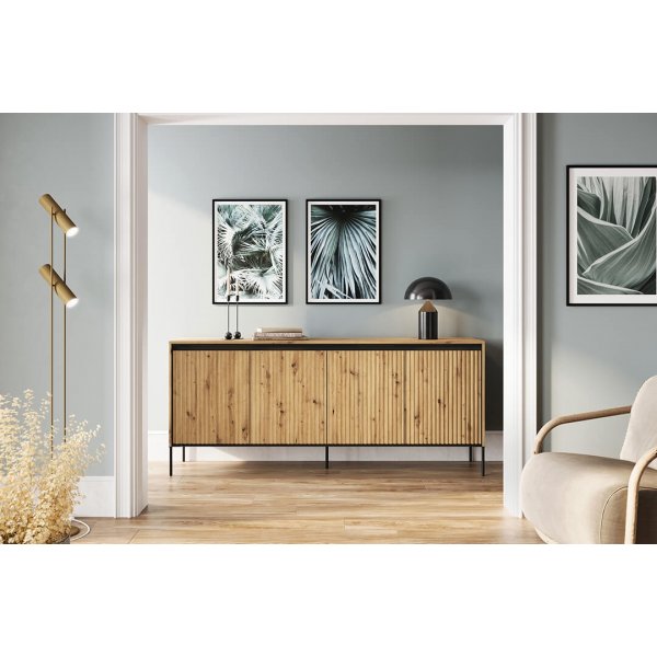 Trend skänk B193 cm - Artisan ek/svart Trend skänk B193 cm - Artisan ek/svart