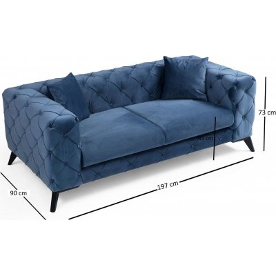 Como 2-sits soffa - Bl