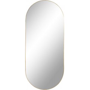 Miroir Jersey Ovale - Imitation Laiton - 35x80