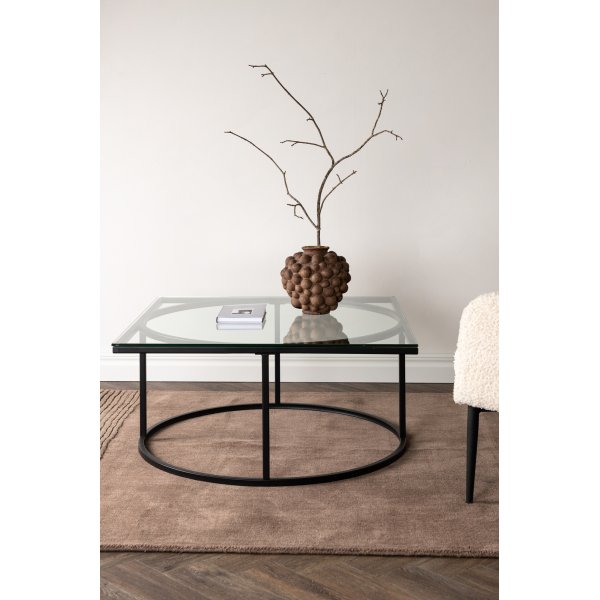 Skanr soffbord 90 x 90 cm - Svart