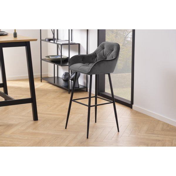 Tabouret de bar Brooke - Gris Tabouret de bar Brooke - Gris