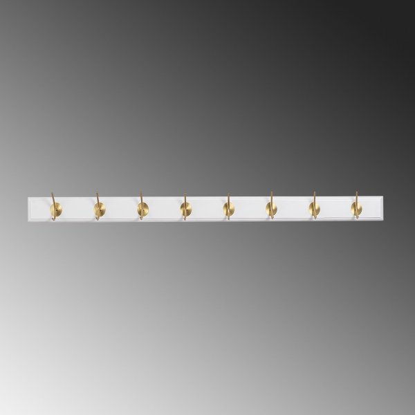 Demandu kroklist 100 cm - Vit/guld Demandu kroklist 100 cm - Vit/guld