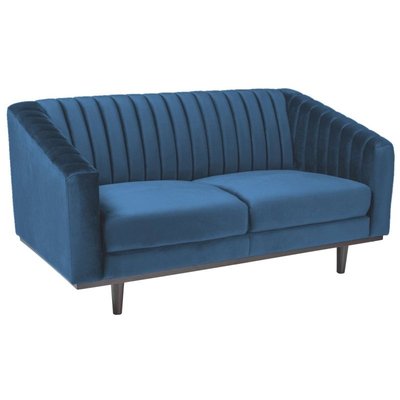 Alden 2- sits soffa - Bl Sammet/Wenge