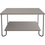 Marbo soffbord 80 x 80 cm - Ljus mocka