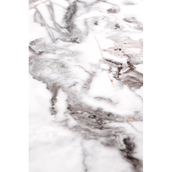 Table basse Formosa 60 cm - Marbre blanc/noir