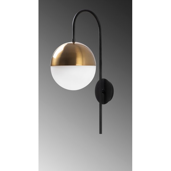 Bastos wandlamp 3051 - Zwart/vintage/wit