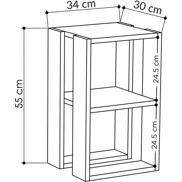 Lonie s�ngbord - Carrara marmor