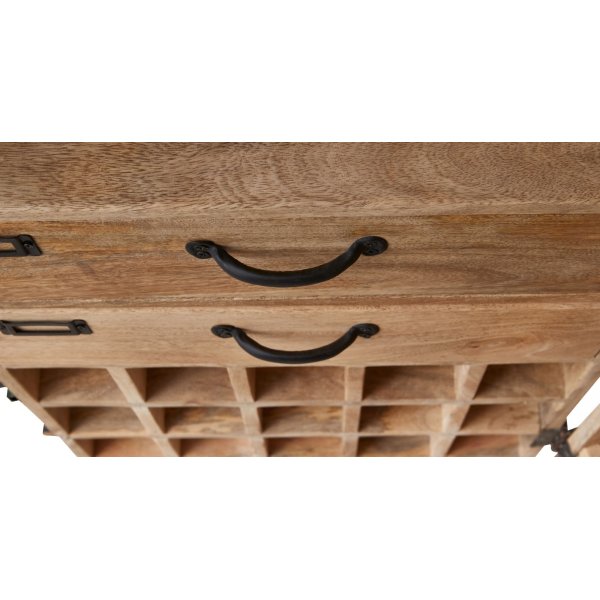 Nala barskåp med hjul - Trä Nala barskåp med hjul - Trä