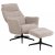 London fauteuil met voetenbank - Beige