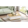 Luvio soffbord 17, 90x60 cm - Ek/vit