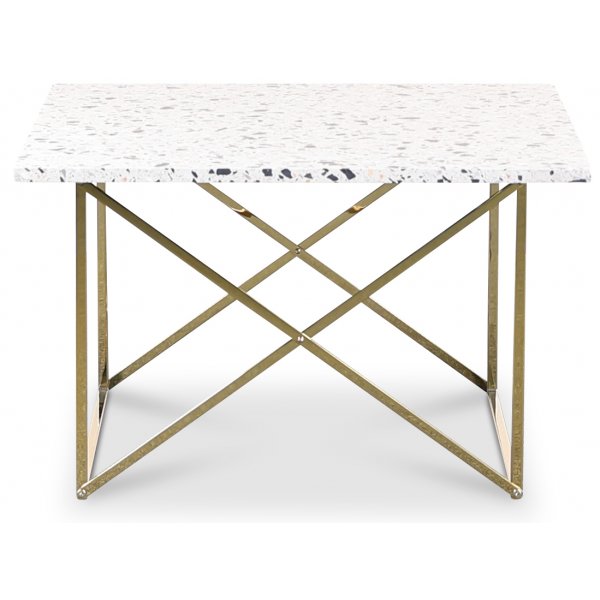 Terrazzo soffbord 75x75cm - Cosmos Terrazzo & underrede cross mssing