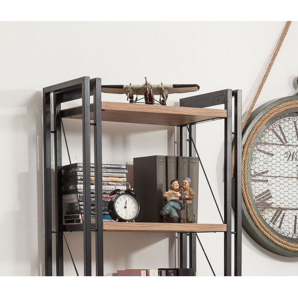 Bibliothèque Cosmo Penta - Pin/noir Bibliothèque Cosmo Penta - Pin/noir