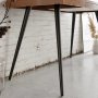 Vanta skrivbord 120 cm - Valnt/svart