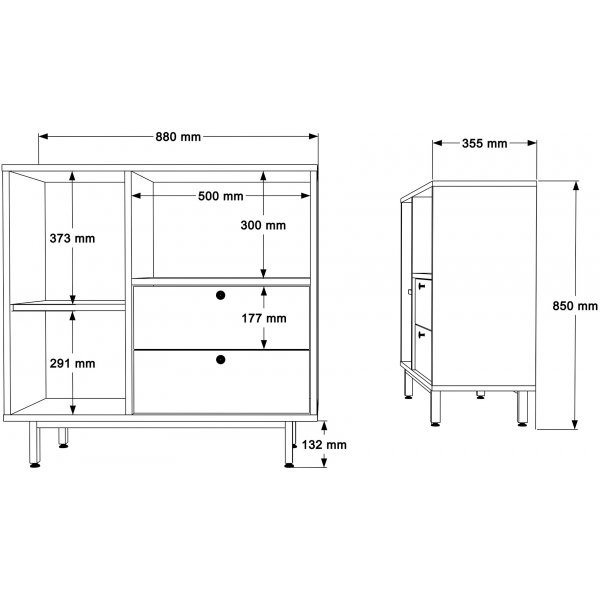 Armoire de cuisine Royce 1 - Blanc Armoire de cuisine Royce 1 - Blanc