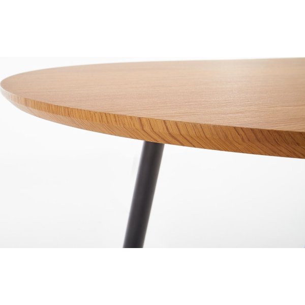 Table à manger Rocky 120-160 cm - Chêne/noir Table à manger Rocky 120-160 cm - Chêne/noir