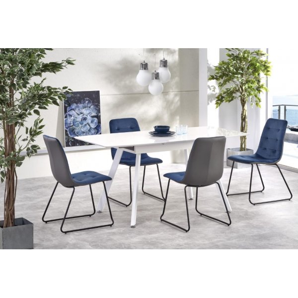 Ylva utdragbart matbord 120-160 cm - Vit (Högglans) Ylva utdragbart matbord 120-160 cm - Vit (Högglans)