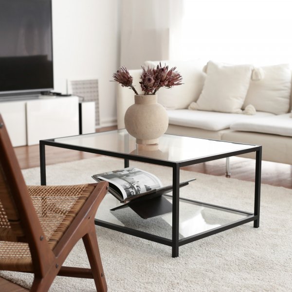 Table basse Astro 90 x 60 cm - Noir