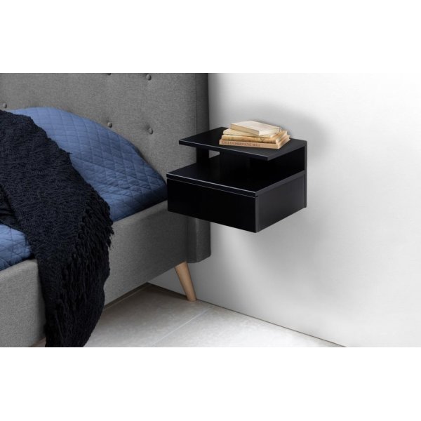 Ashlan vgghngt sngbord 35 x 32 cm - Svart