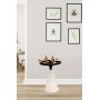 Chalice sidobord 42 cm - Vit/svart