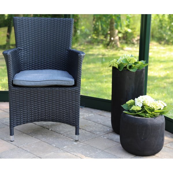 Vancouver ftlj med dyna - Svart konstrotting