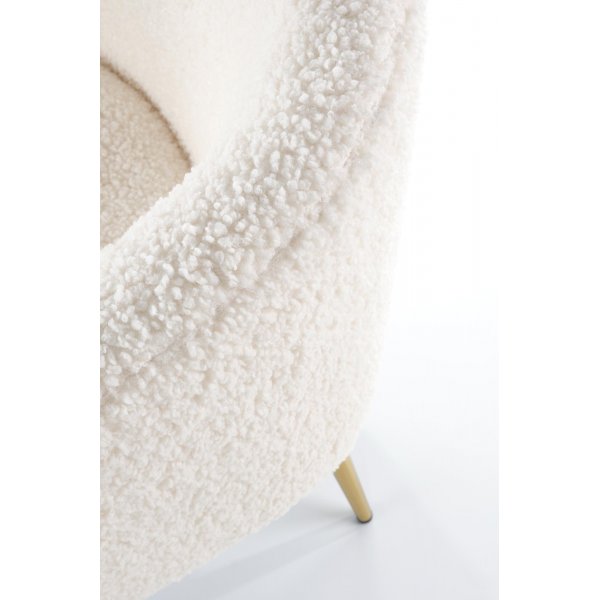 Bandera fåtölj - Gräddvit/guld Bandera fåtölj - Gräddvit/guld